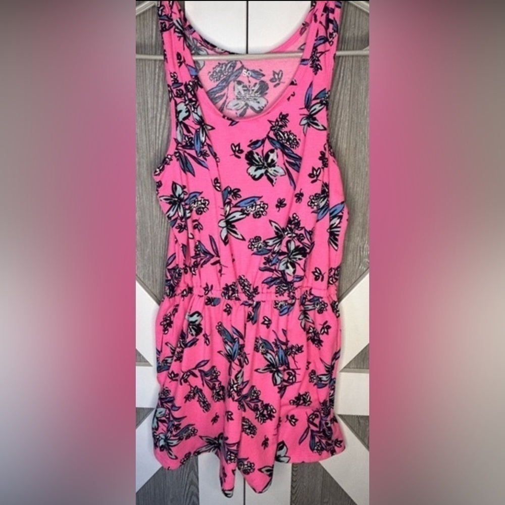 237. SO Fun Girls Romper pink printed XL /14
